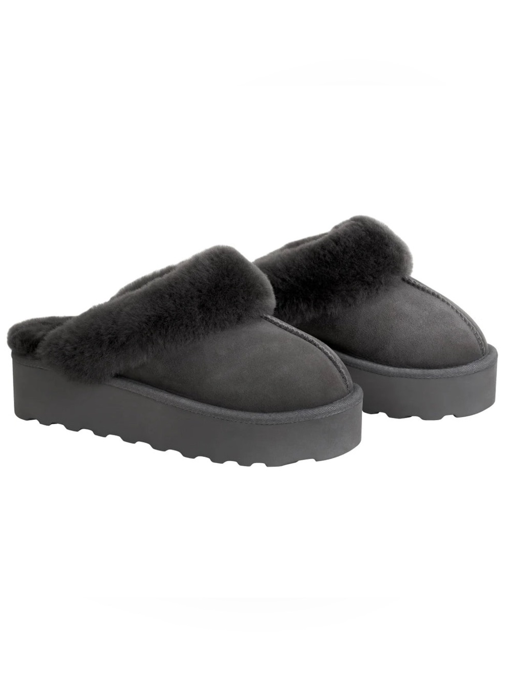 Kirkland Signature Women's Shearling Platform Slipper Sandals